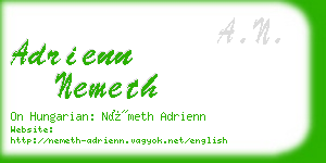 adrienn nemeth business card